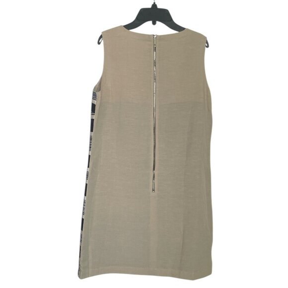 Tommy Hilfiger navy striped linen sheath dress sz 10 - Picture 4 of 8